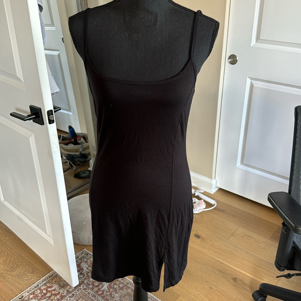 CLYQUE the label mini black tank dress